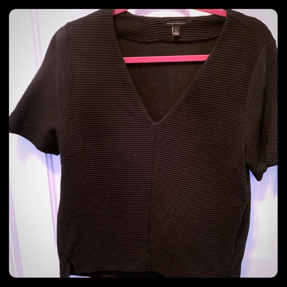 Banana Republic black thick material top
